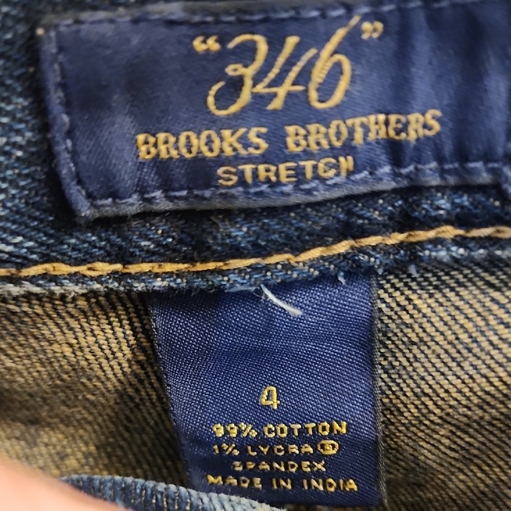 Brooks Brothers Dark Blue Straight Leg Jeans (B21) View 5